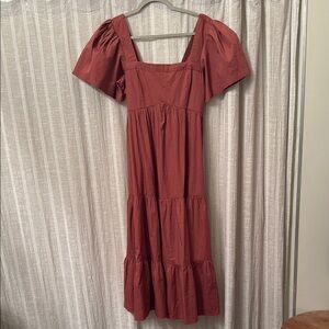 Elegant Rust Dress